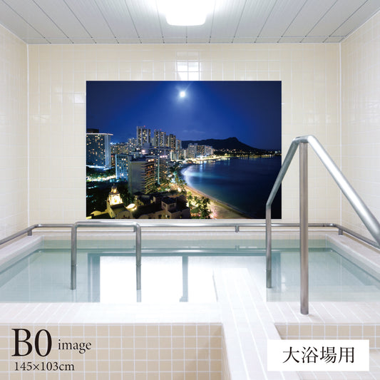 ワイキキビーチの夜景 【業務用サイズ】