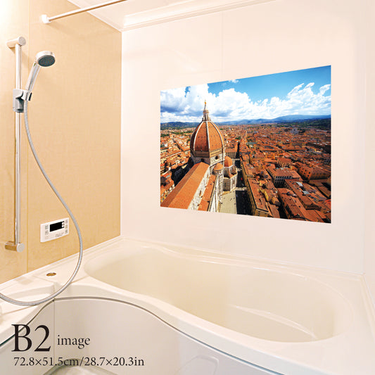 お風呂ポスター フィレンツェの眺望 B2イメージ