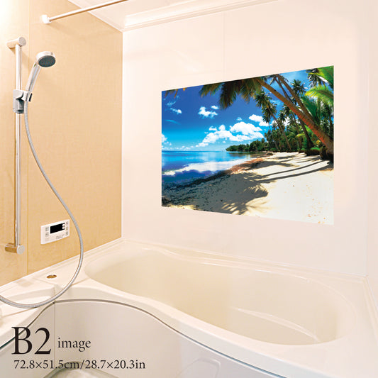 お風呂ポスター ビーチ B2イメージ