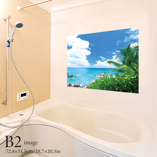 お風呂ポスター 夏の磯 B2イメージ