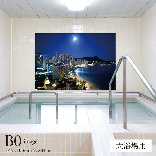 ワイキキビーチの夜景　【業務用サイズ】