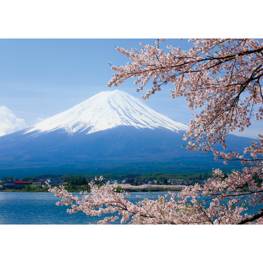 お風呂ポスター 満開の桜と富士山