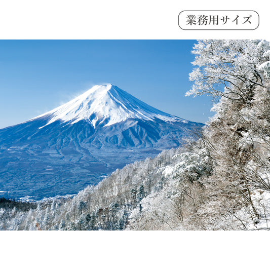 雪化粧した富士山　【業務用サイズ】