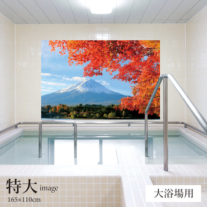 紅葉越しに見る富士山　【業務用サイズ】