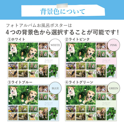 思い出をお風呂で楽しむ ― フォトアルバムお風呂ポスター
